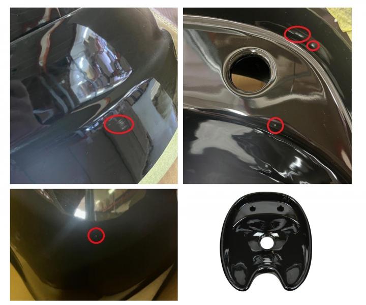 Umywalka ceramiczna do myjni fryzjerskiej Detail DHS-0325b - czarna - II. jako�� - wada ceramiki