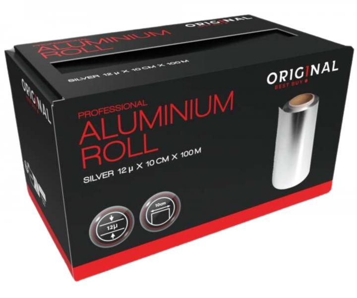 Profesjonalna folia fryzjerska aluminiowa Original Best Buy - 12 mikronw - 100 m