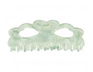 Dua klamra do wosw Invisibobble Clipstar L Oasis Matcha Reset - jasnozielona z bursztynowym wzorem