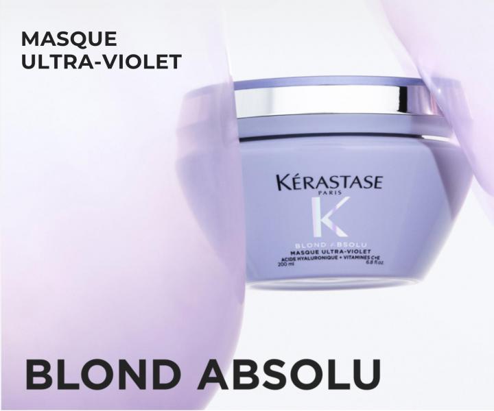 Maska neutralizuj�ca ��te tony K�rastase Blond Absolu Masque Ultra-Violet - 200 ml