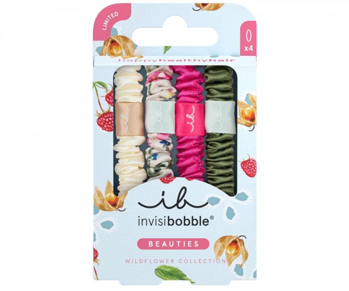 Ozdobne gumki satynowe Invisibobble Beauties Wildflower Blossom Dreams - 4 szt.