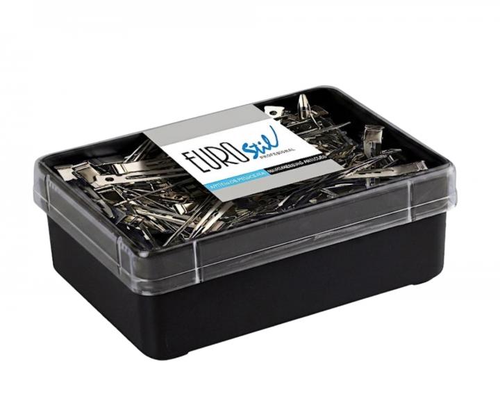 Metalowy klips spinka do w�os�w  Eurostil Professional - 90 mm - 60 szt.