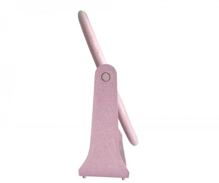 Dwustronne lusterko kosmetyczne owalne Duko 1026 z podstawk� - r�owe