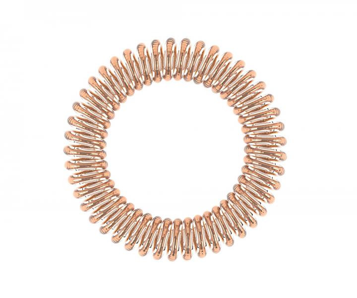 Gumka do w�os�w spiralka cienka Invisibobble Slim Bronze Me Pretty - br�zowa - 3 szt