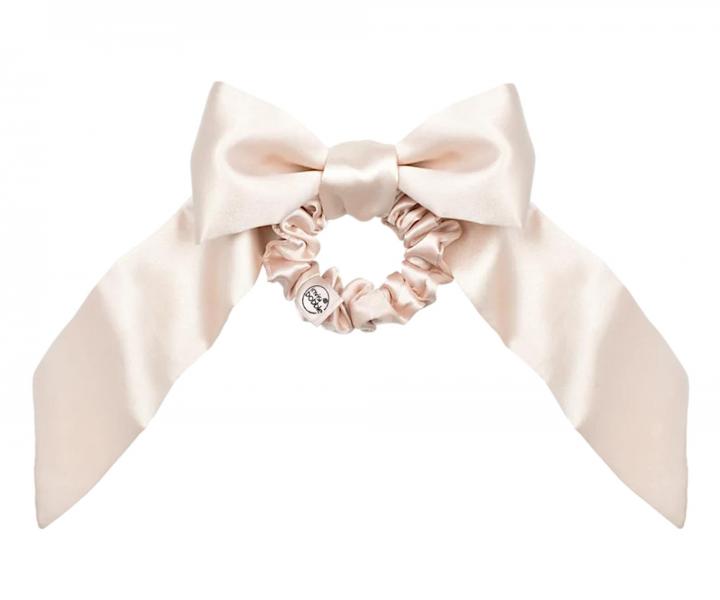 Ozdobna gumka do w�os�w spiralka z kokard� Invsibobble Scrunchie Slim Ballerina Bow - r�owa