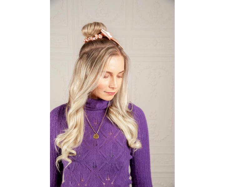 Ozdobna gumka do w�os�w spiralka z kokard� Invsibobble Scrunchie Slim Ballerina Bow - r�owa