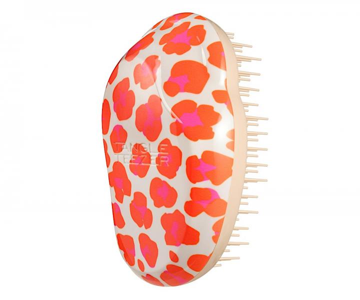 Szczotka do rozczesywania wosw Tangle Teezer Original Mini Leo Orange - biao-pomaraczowa