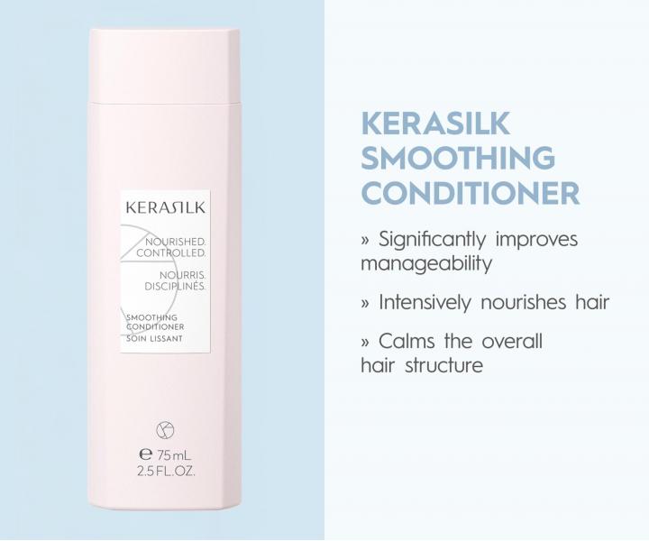 Zestaw upominkowy wyg�adzaj�cy do w�os�w kr�conych i niesfornych Kerasilk Smoothing Travel Set + kosmetyczka gratis