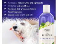 Szampon rozja�niaj�cy dla jasnej sier�ci zwierz�t Wahl Professional Animal Shampoo Diamond White - 500 ml - koncentrat