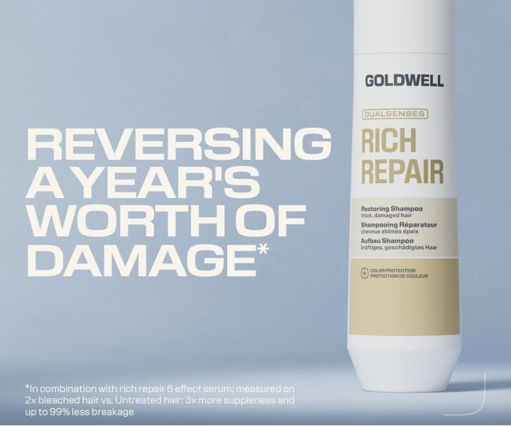 Szampon regeneruj�cy do w�os�w suchych i zniszczonych Goldwell Dualsenses Rich Repair Restoring Shampoo - 250 ml