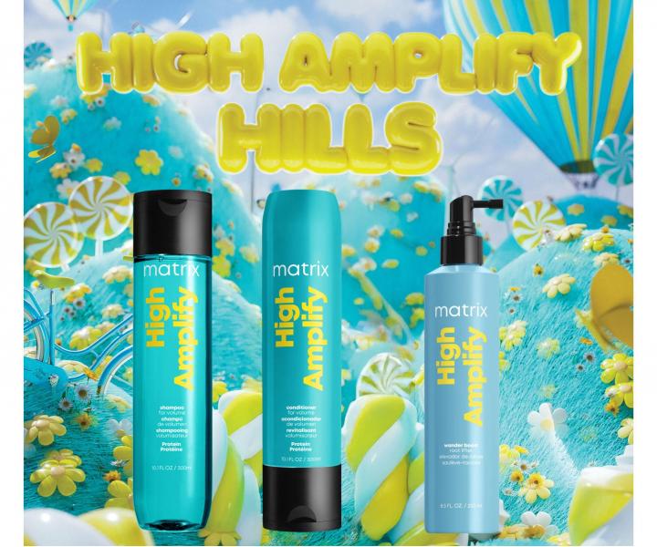 Zestaw upominkowy zwi�kszaj�cy obj�to�� i wzmacniaj�cy cienkie w�osy Matrix High Amplify Hills