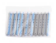 Plastikowe waki do trwaej ondulacji Duko 1166 - rednica 13 mm - 12 szt - niebiesko-szare