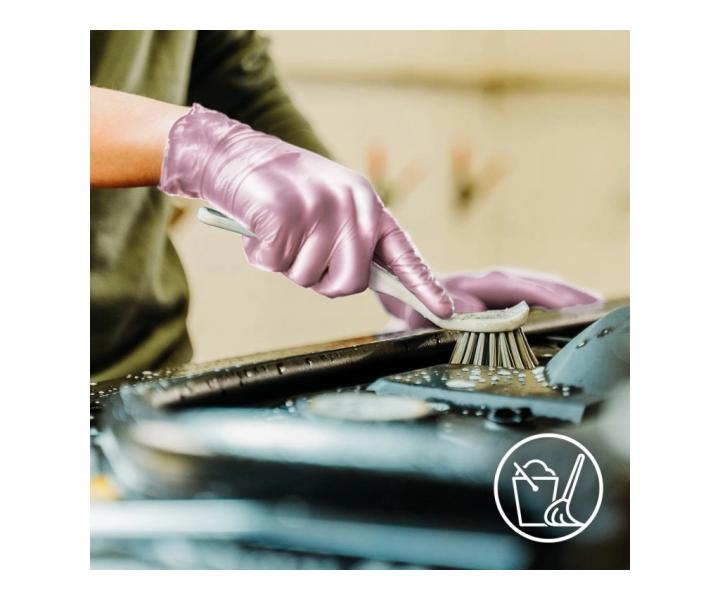 Rkawiczki nitrylowe Espeon Nitril Sparkle - 100 szt - rowe perowe - XS