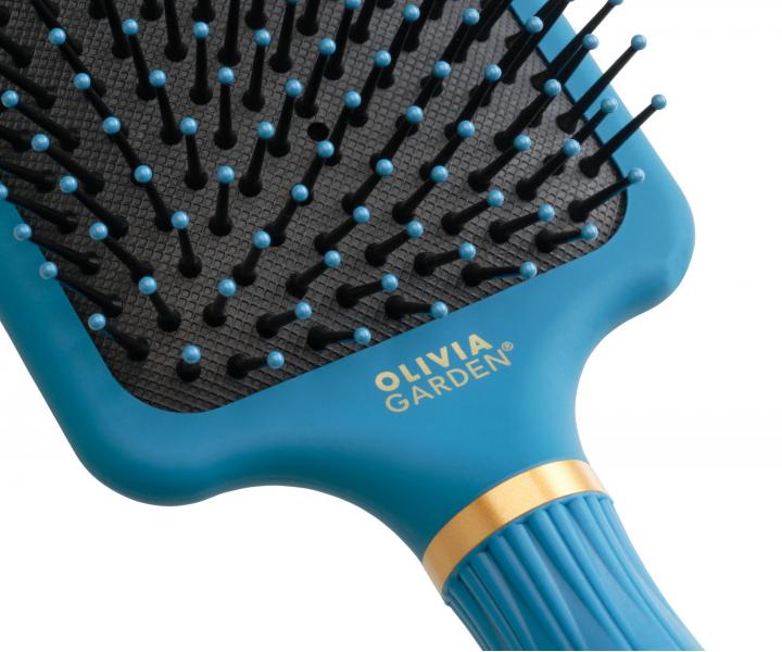 Szczotka do w�os�w Olivia Garden�NanoThermic Paddle Nylon Peacock