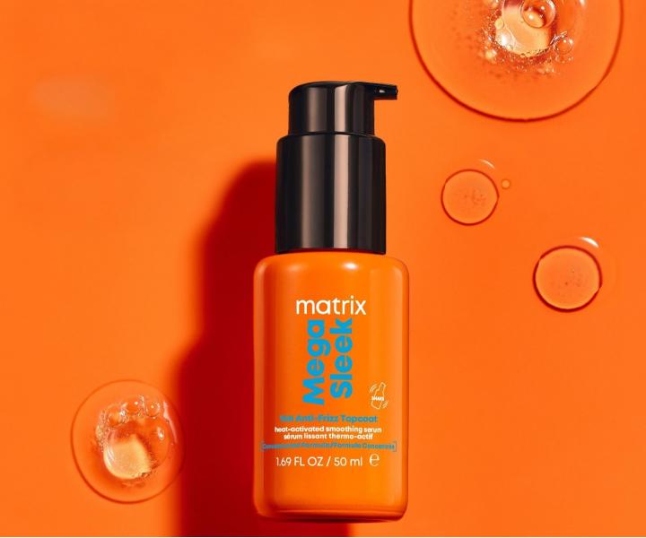 Wyg�adzaj�ce serum termoochronne do w�os�w niesfornych Matrix Mega Sleek 96H Anti-Frizz TopCoat Serum - 50 ml