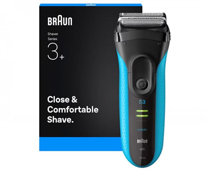 Golarka foliowa Braun Series 3+ 3040s - czarno-turkusowa