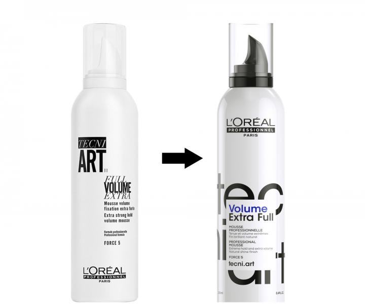 Pianka nadajca wosom ekstra objto Loral Tecni. Art Volume Extra Full - 250 ml