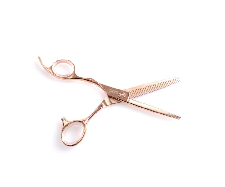 Degawki fryzjerskie dla leworcznych Sibel Cisoria RGOET30L 5,5" - 30 zbkw - zote