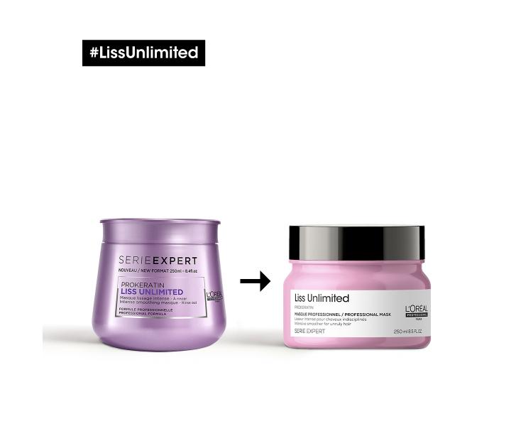 Maska wygadzajca do wosw niesfornych Loral Professionnel Serie Expert Liss Unlimited - 250 ml