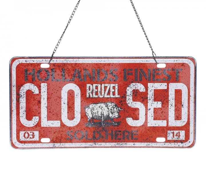 Metalowa tabliczka na drzwi otwarte/zamknite Reuzel (bonus)