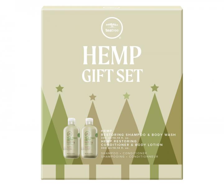 Zestaw upominkowy regenerujcy wosy z olejem konopnym Paul Mitchell Tea Tree Hemp Gift Set
