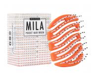 Szczotka do w�os�w z w�osiem nylonowym Sister Young Mila Pocket Hair Brush - pomara�czowa