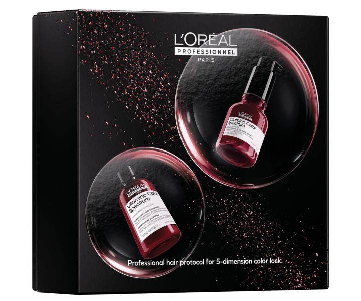 Zestaw upominkowy do intensywnej piel�gnacji w�os�w farbowanych Lor�al Professionnel Serie Expert Vitamino Color Spectrum Duo