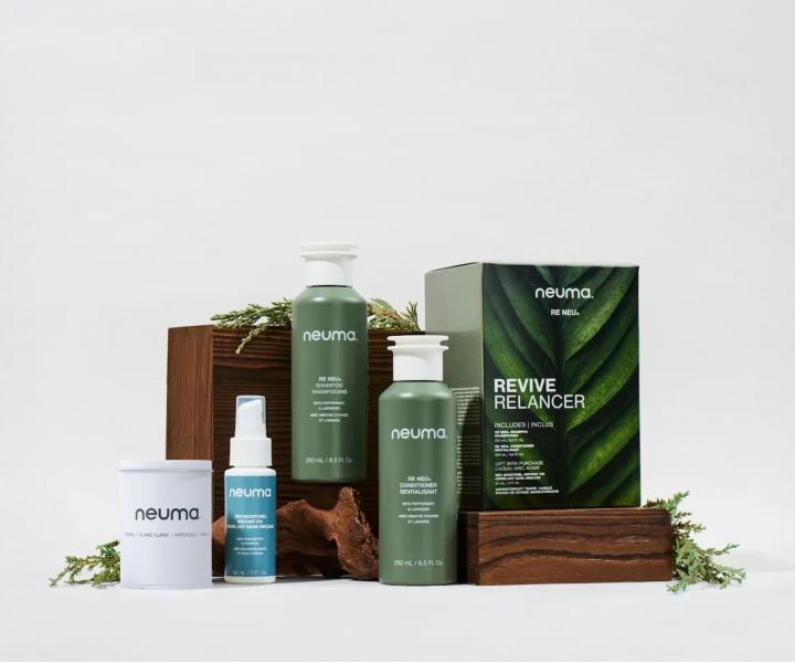 Zestaw upominkowy do wszystkich rodzajw wosw Neuma Re Neu Revive + wieca i spray gratis