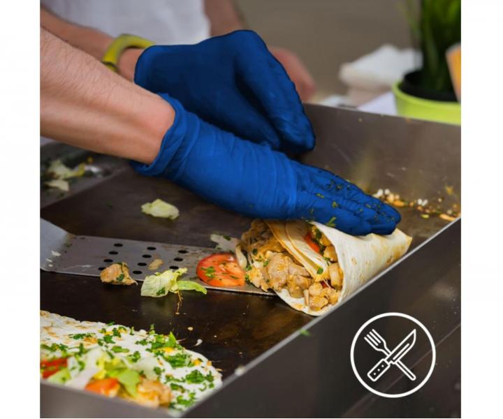 Rkawiczki lateksowe Espeon Latex Blue - 100 szt - niebieskie - L