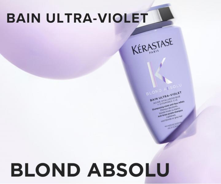Szampon neutralizuj�cy ��te refleksy K�rastase Blond Absolu Bain Ultra-Violet - 250 ml