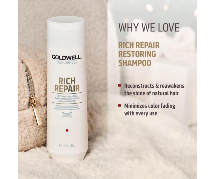 Zestaw upominkowy do wosw suchych Goldwell Dualsenses Rich Repair Set + kosmetyczka gratis