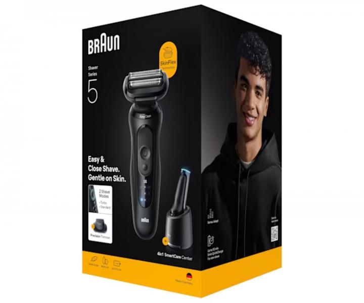 Golarka foliowa ze stacj adujc i czyszczc Braun Series 5 52-N7200cc - czarna