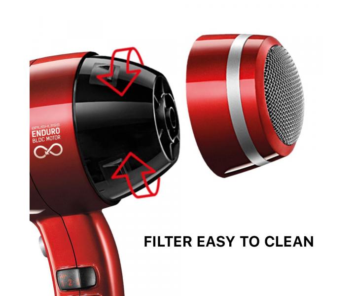 Suszarka do wosw Valera Swiss Nano4Ever eQ - 2200 W - czerwona