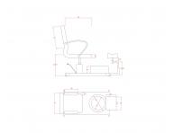 Zestaw do pedicure Weelko Astra - fotel + wanienka do pedicure + podnek - biay