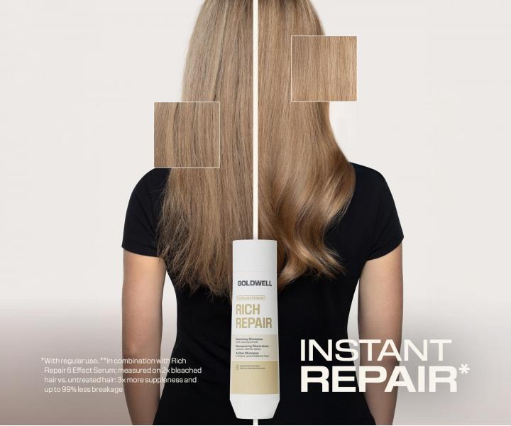 Szampon regeneruj�cy do w�os�w suchych i zniszczonych Goldwell Dualsenses Rich Repair Restoring Shampoo - 250 ml