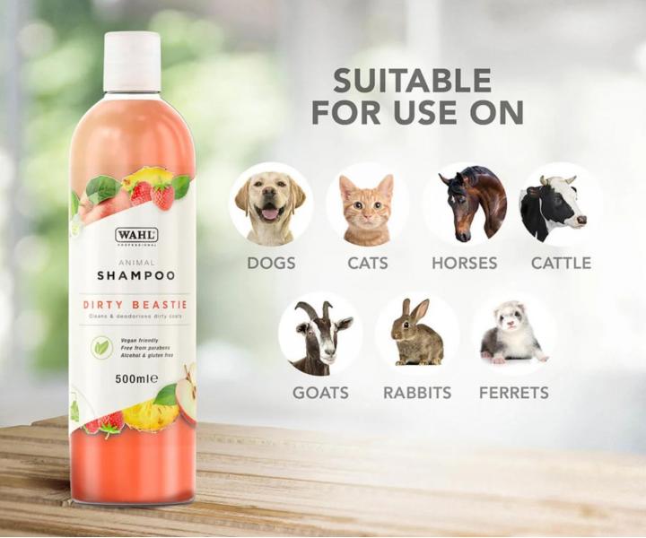 Szampon oczyszczaj�cy do mocno zabrudzonej sier�ci zwierz�t Wahl Professional Animal Shampoo Dirty Beastie - 500 ml - koncentrat