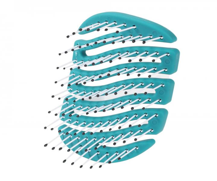 Szczotka do w�os�w z w�osiem nylonowym Sister Young Mila Pocket Hair Brush - ciemnozielona