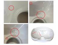 Umywalka ceramiczna do myjni fryzjerskiej Detail - biaa - II. jako - wady na ceramice