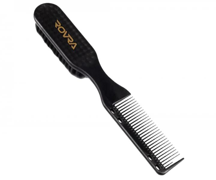 Fade szczotka do w�os�w i brody z grzebieniem Rovra Fade Comb Brush L - czarna
