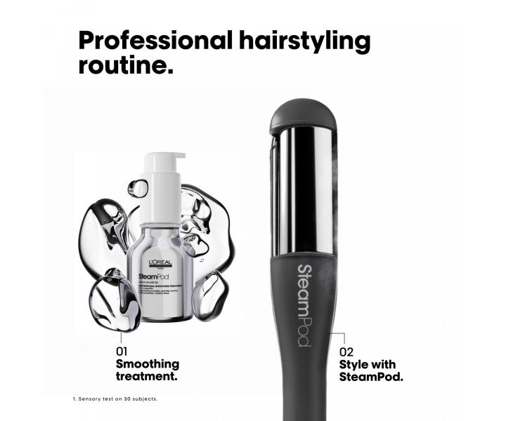 Prostownica parowa do wosw Loral Professionnel SteamPod 4 Meteora - edycja limitowana  szara metaliczna