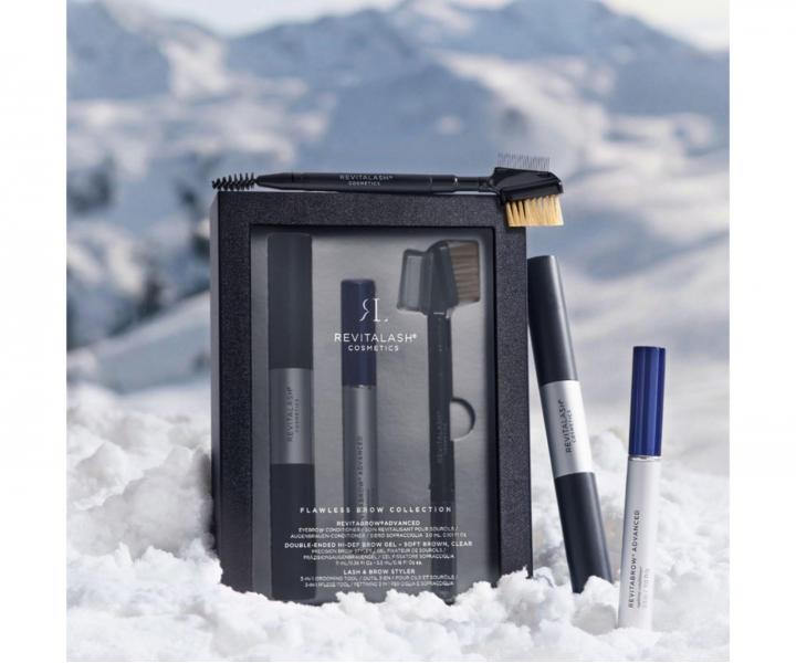 Zestaw upominkowy do brwi RevitaLash Flawless Brow Collection RevitaBrow Advanced + dwustronny �el i szczoteczka do rz�s gratis