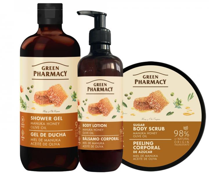 Zestaw upominkowy do piel�gnacji ca�ego cia�a z miodem manuka i oliw� z oliwek Green Pharmacy