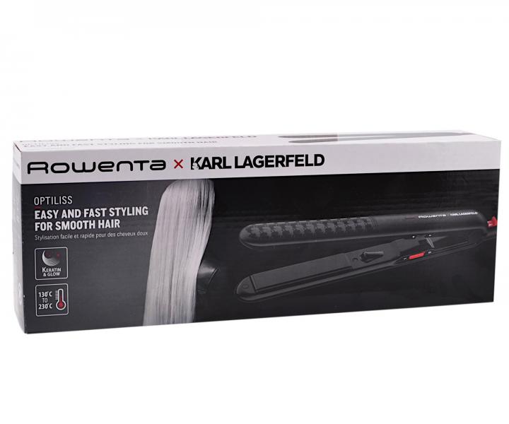 Prostownica do wosw Rowenta Optiliss x Karl Lagerfeld - czarna
