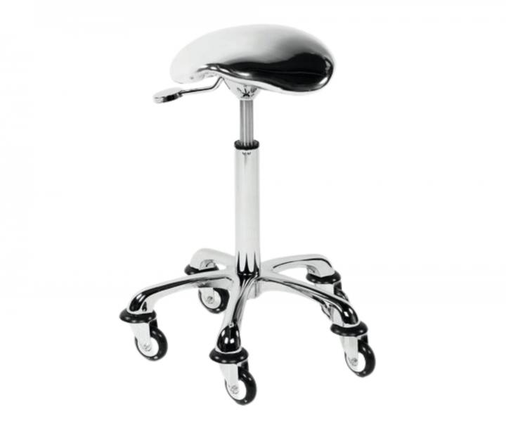 Siedzisko do taboretu Sibel Eccentric - srebrne