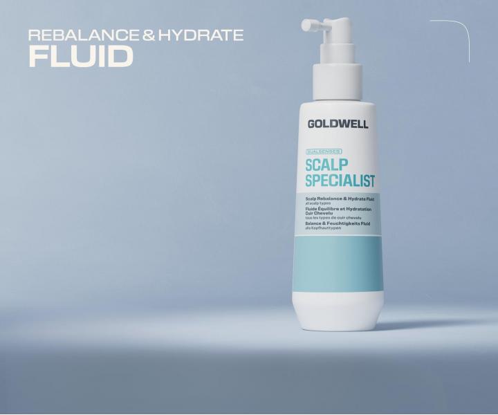 Spray bez sp�ukiwania nawil�aj�cy sk�r� g�owy Goldwell Dualsenses Scalp Specialist Rebalance & Hydrate Fluid - 150 ml