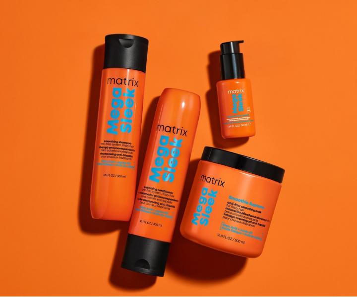 Wyg�adzaj�ce serum termoochronne do w�os�w niesfornych Matrix Mega Sleek 96H Anti-Frizz TopCoat Serum - 50 ml