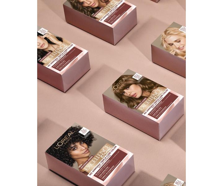 Farba do trwaej koloryzacji wosw Loral Excellence Universal Nudes 8U jasny blond