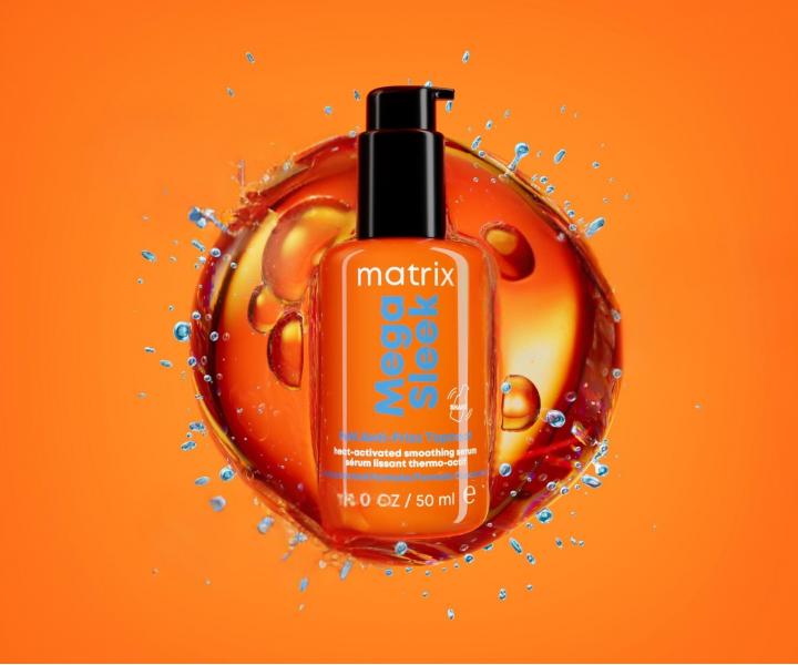 Wyg�adzaj�ce serum termoochronne do w�os�w niesfornych Matrix Mega Sleek 96H Anti-Frizz TopCoat Serum - 50 ml