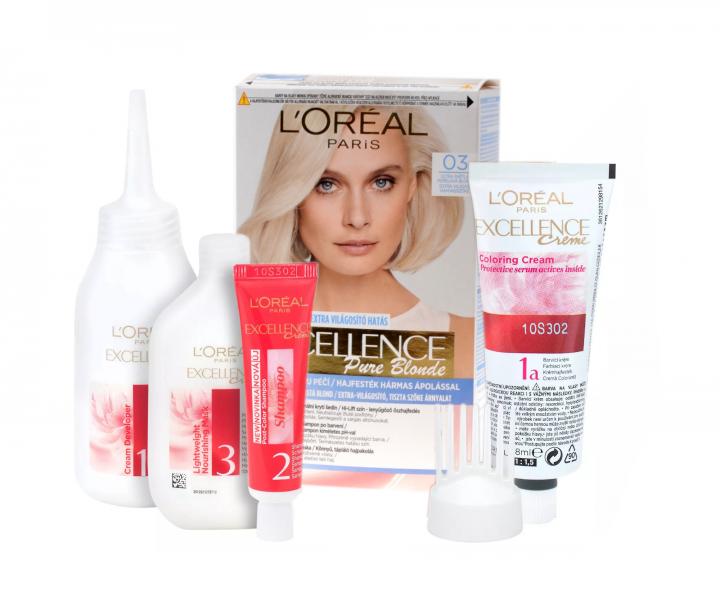 Farba do trwa�ej koloryzacji Lor�al Excellence Pure Blonde - 03 ultra jasny popielaty blond