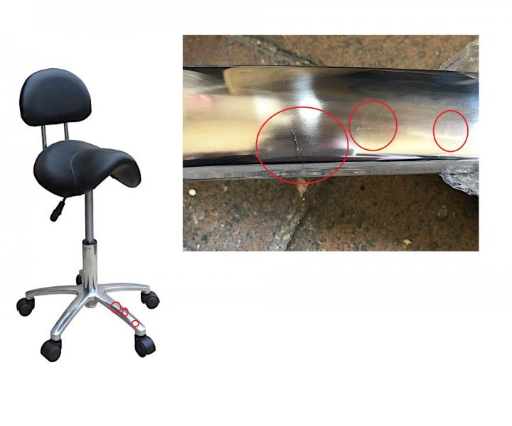 Taboret na k�kach z oparciem Detail T2- czarny (38)